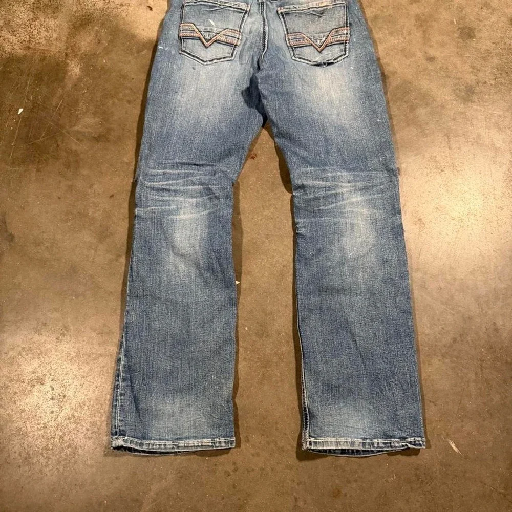 BKE Jake Bootcut Jeans Mens 32x31 Blue Distressed Y2K Denim Medium Wash
